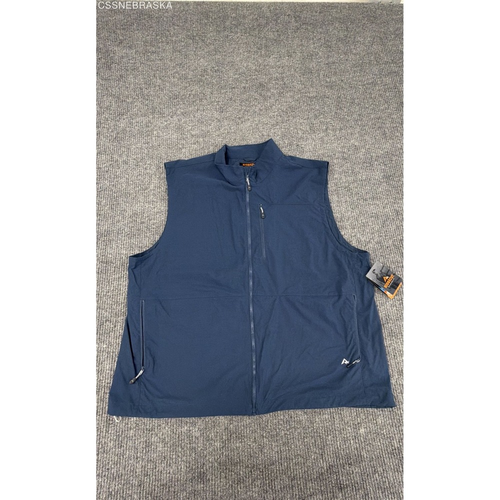 Ridgecut Toughwear Men's Navy Blue Full Zip Work Vest Sz 3XL NWT